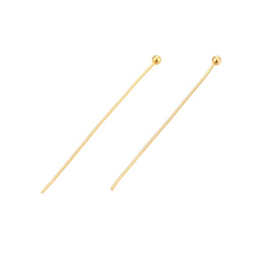 Headpins-40mm~80pcs-gold